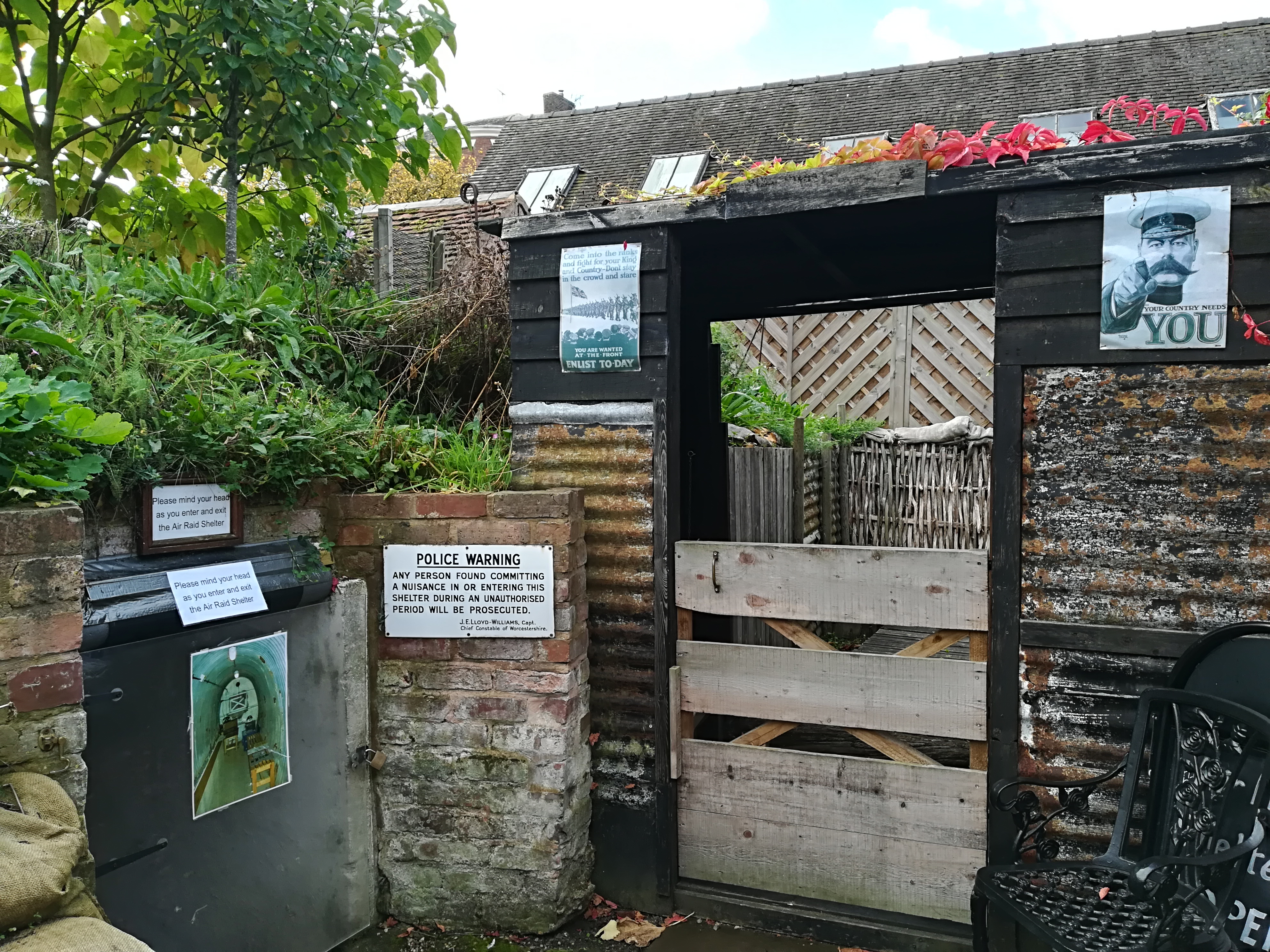 Air raid shelter exhibition