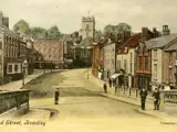 postcard of the old town of Bewdley showing Load Street